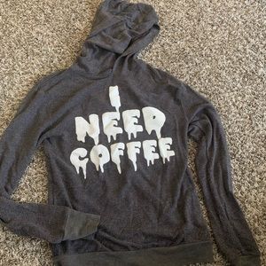 Wildfox Hoodie “I need coffee”